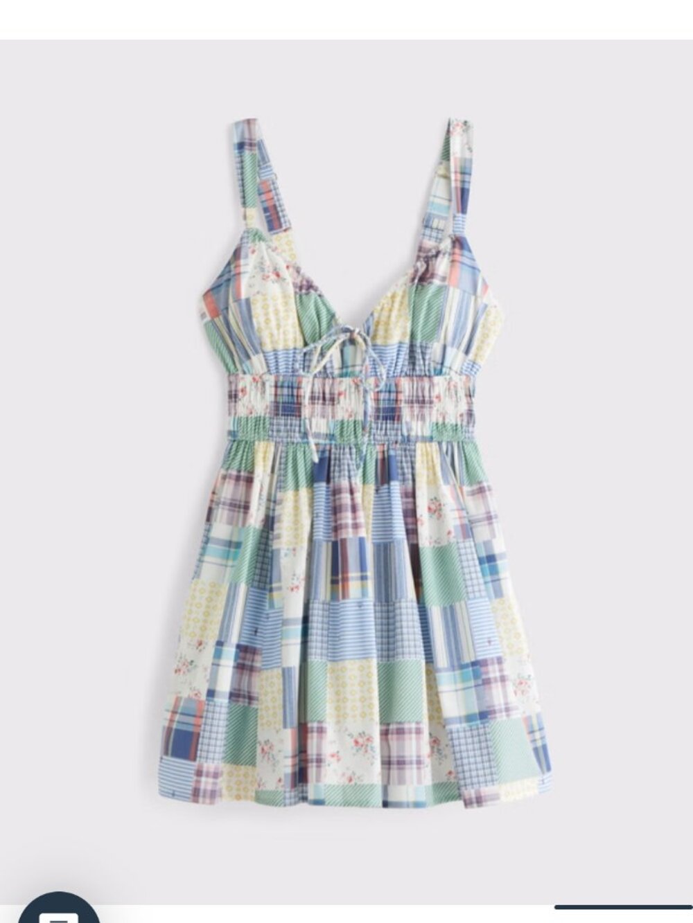 Abercrombie Bra Free Smocked Tie-Front Skort